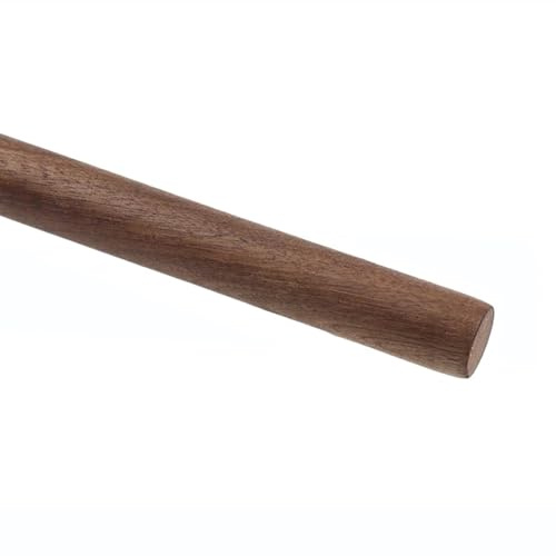 CQCQC Bastone di Legno di Noce Tondo Tassello Grezzo utilizzato for Artigianato Asta Appendiabiti Bastone da Passeggio Diametro 40 mm Lunghezza 300-600 mm(40mm*400mm)