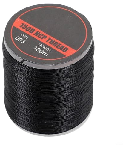 Fil 150D pour fixation de mouches - Couleurs assorties - Pour fixation d'hameçons de pêche, matériau artisanal en polyester (LUMO 001)