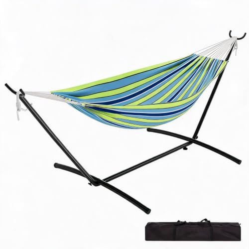 Hamac sur Pied, Capacité De Charge 225kg, Portable Et Pliable pour Jardin