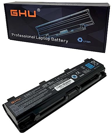 GHU New Replacement Laptop Battery 58 WH PA5109U-1BRS Compatible with Toshiba Satellite PABAS271 PABAS272 PABAS273 C855 C855D L855 L875 P855 P875 S855 S875 PA5110U-1BRS PA5108U-1BRS C55-A