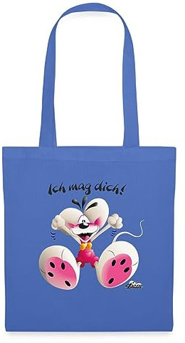 Spreadshirt Diddl Maus Ich Mag Dich Stoffbeutel, One size, Hellblau