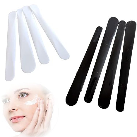 LJFEA 8 Pcs Espátulas de Cosmética, Espátulas para Mascarillas, Espátula Plástico, para Mezclar y Tomar Muestras