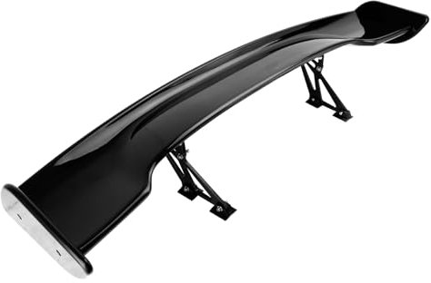 Artudatech Racing GT Style Down Force Trunk Wing Spoiler Trasero Universal Coche, brillante negro 145 cm