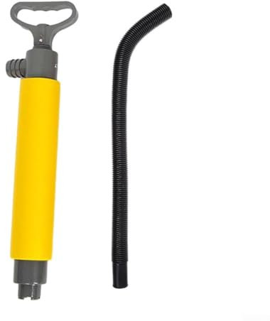 1Set for KAYAK Canoe Bilge Pump with Tube, Portable Floating Hand Pump Manual Bilge Water Pump, Can Float Water On The Bottom Manually(Yellow)
