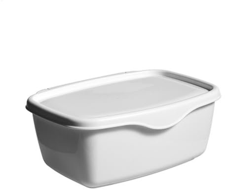 Scatola porta salviette umidificate, multiuso, antipolvere, in plastica, con coperchio, per la casa e l'ufficio, colore bianco