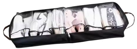 Borsa porta scarpe da viaggio portatile, compatta e pieghevole, per un massimo di 6 paia di scarpe, ideale per viaggiare e tenere in ordine le scarpe, facile da trasportare e riporre, design in