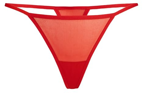 Teyli Perizoma Donna – Tanga Classico con Pannello in Rete Delicata.