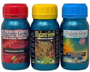 Tripack Savanna - Organiska gödselmedel - 420 växter - rot och tillväxt, alger och NPK balanserat (3 x 250 ml)