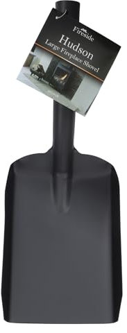 JVL Hudson Fireplace Shovel, Black, Large