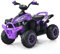 DREAMADE 12V Elektro Quad, 2,2-4,3 km/h Kinderquad mit Musik & Licht & Ladegerät & Hupe, Kinderauto Elektrisch für Kinder ab 3 Jahre, Belastbar bis 35KG (Lila)