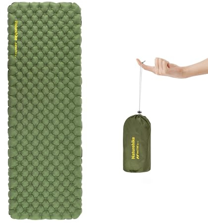 Naturehike Ultralight Inflatable Camping Sleeping Mat 4.6R Portable Sleeping Pad Waterproof Durable Air Mattress with Inflatable Bag for Trekking Hiking Backpacking Outdoor