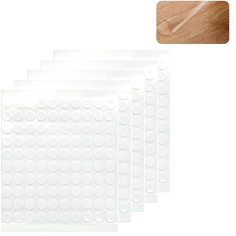 500Pièces Autocollant Double Face, Ruban Double Face Transparent Scratch Autocollant Rond Pastille Adhesive Collant Point, Amovible Multi-usages San Trace Pour Décoration De Fête Bricolage Maison-10mm