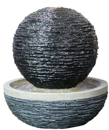 Erskine Slate Sphere Solar Powered Water Feature