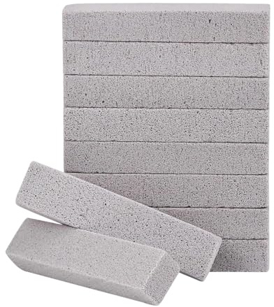 Detergente per WC con pietra pomice, spazzola per la pulizia del barbecue, pietra per la pulizia della toilette, 10 pezzi, blocco abrasivo di alta qualità, versatile, per mobili esterni, cucina
