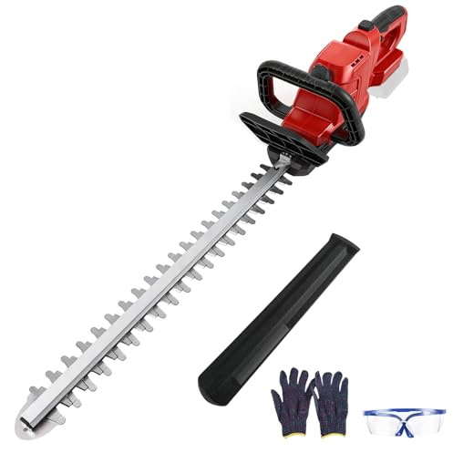 Batteridriven häcksax kompatibel med Milwaukee 18 V-batteri (utan batteri), borstlös elektrisk buskskärare med 50 cm blad, 180° roterande huvud och smörjsystem, max. Skärdiameter 16 mm