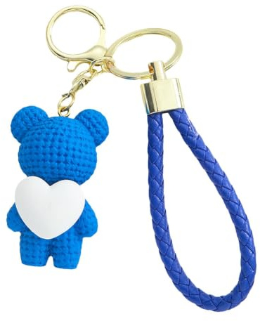 Bear Keychain, Bear Backpack Keychain 3D Ornament Pendant | Söt tecknad film Förtjusande kul Dekorativ Söta tillbehör Barnfestfavoriter för handväska Väska Charmhänge
