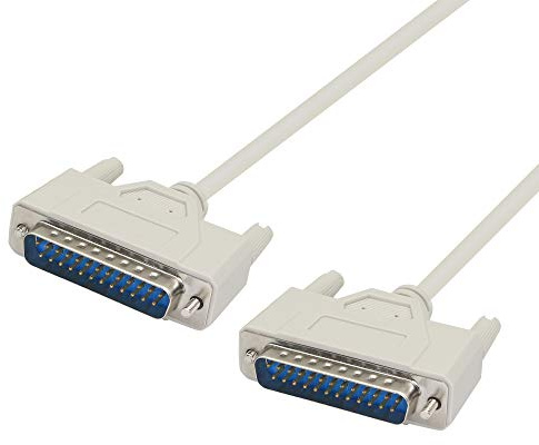 PNGKNYOCN DB25-Stecker-zu-Stecker-Paralleldruckerkabel zum Verbinden von Computer und Drucker mit DB25-Buchsenschnittstelle (1,5 m)