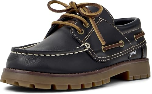 Camper Compas K800416, Scarpe da Barca Unisex - Bambini e Ragazzi, Blu Scuro 001, 30 EU