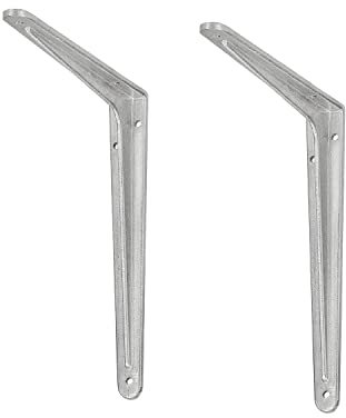 siwitec Profil-Konsole 250 x 300 mm aus Aluminium im 2er-Set, Regalwinkel mit 120 kg Traglast