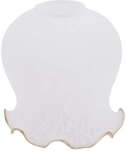 TOVINANNA Glass Light Shade, Glass Lampshades for Ceiling Lights, Bell Shaped Replacement Shades for Chandelier, Ceiling Fan,Wall Sconces, Flower Petal Replacement Shades