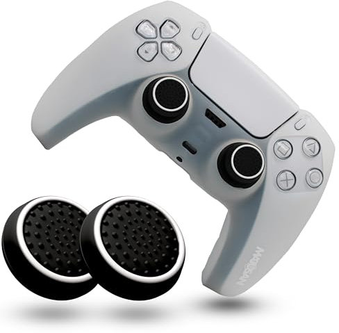 MatoSan® Silikonhülle für Controller – Rutschfester Grip Skin – Kompatibel mit PS5 Controller – Anti-Rutsch Cover inkl. Thumbstick Kappen – Schutzhülle Zubehör für Gaming Controller