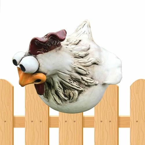 Decoración de jardín de Pollo | Taburete de cerámica para jardín, decoración de Pollo para jardín, estatuas de jardín, decoración de Exterior, Figuras de gallina, decoración de jardín,