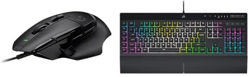 Logitech G502 X Kabelgebundene & Corsair K55 RGB PRO XT Kabelgebundene