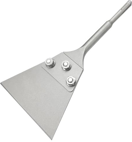 Greywolf SDS Plus Floor Scraper Kit, 5 x 11 Tile Removal Tool for SDS Plus Chisel Rotary Hammer Drill, Carpet Removal Tool, Premium Carbon Steel Blade, Great for Tile, Laminate, Epoxy Removal