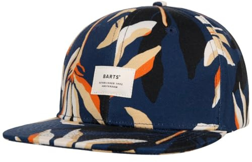 Barts Dakou Keps Herrar - flat brim hatt basebollkeps snapback cap Snapback, med skärm Vår-sommar Sommar - One Size mörkblå