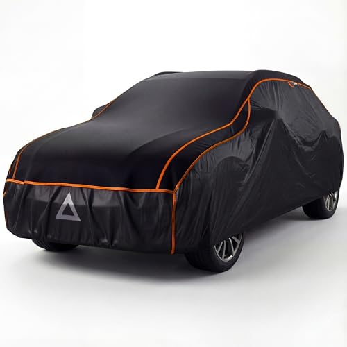 Upgrade4cars Bâche de Protection Voiture Extérieur Anti-Grêle Accessoires | Housse Auto Universelle pour Été & Hiver | Accessoire pratique pour le véhicule | Qualité éprouvée
