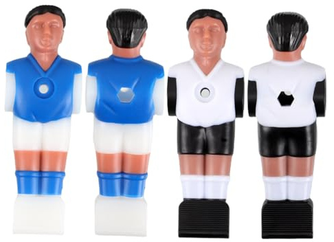 MUELODSIC 4 Piezas Figuras Jugadores Futbolín Mesa Resinadas De Escritorio Repuesto Accesorios Entrenamiento Coordinación Mano-Ojo