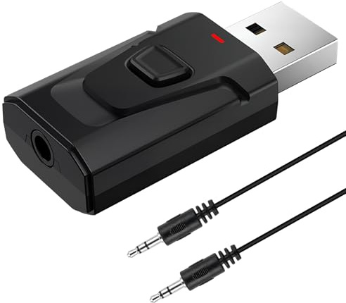 Adaptador Bluetooth 5.0: 4 en 1 USB Sender & Empfänger, Universal Wireless Audio Adapter für PC & TV