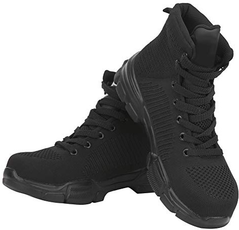 Scarpe Antinfortunistiche da Uomo, Scarpe Punta in Acciaio, Scarpe da Lavoro Industriali Stivali traspiranti alte, Calzature Da Escursionismo Per Esterni Leggere e Antiperforazione Leggere(41-41)