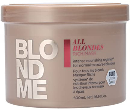 ‎Schwarzkopf Blond Keratin Wiederherstellen Alle Blondinen Reichen Maske, 500 ml