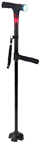 WENKO Multifunktionaler Spazierstock mit LED-Licht