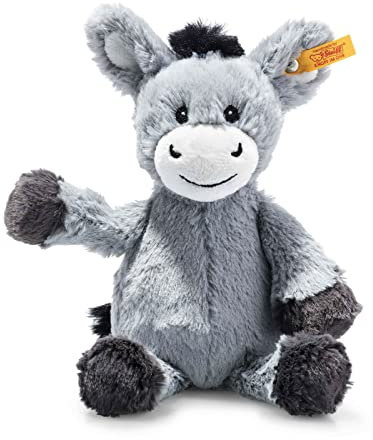 Steiff® 242489 - Soft Cuddly Friends Dinkie Esel, Präzise Farbe:Graublau