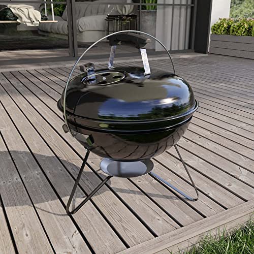 Garden Vida Kansas Barbecue sur pied pour jardin, pique-nique, fête, camping Noir