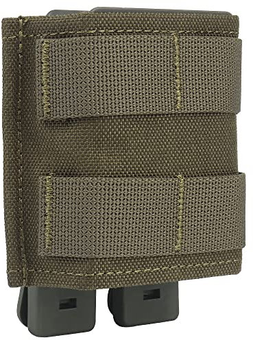 WarmHeartting MOLLE Magazinbeutel Einzelne Magazintasche Tasche Holster Aufbewahrung Nylon 7,62 mm Magazinhalter mit Magazinbeutel Zubehör