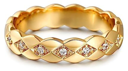Jeulia Argent Sterling Bague de Fiançailles Fleur et feuille ciselées Unique en son genre Zirconia Cubique Femme Promesse Engagement Bague de Mariage Bijoux Cadeau (or, 53（16.9）)