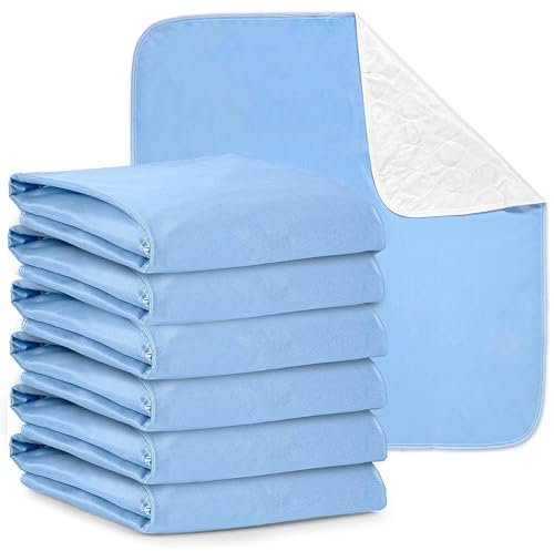 Dry Defender Inkontinenz-Betteinlagen, waschbar, 43,2 x 61 cm, waschbare Unterlagen, saugfähige, wasserdichte Matratzenauflagen für Bett, wiederverwendbare Inkontinenzeinlagen für Kinder & Erwachsene,