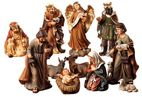 Crèche Figurines de crèche 20 cm 11 sujets en résine par Paben