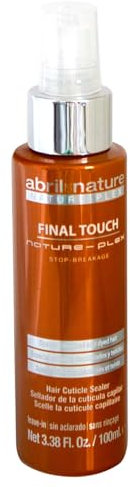 abril et nature - Nature Plex, STOP Rotura - Aceite Capilar Hidratante Final Touch - Sérum Final con Plex y Ácido Hialurónico - Aceite de Brillo Reparador de Puntas - Sin Enjuague - 100 ml