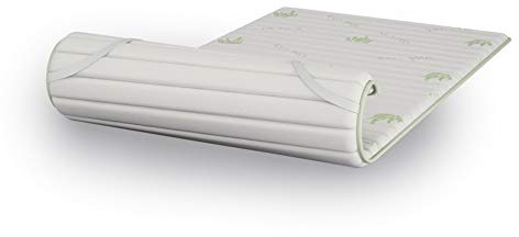Topper, mit Aloe-Stoff, Höhe 2 cm, aus Visco-Memory-Schaum, weicher Effekt, für Matratze oder Einzelbett-Matratze 100 x 200 cm