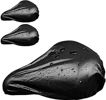 YHT Fahrradsattelüberzug, wasserdicht, staubdicht, elastisch, wasserdicht, staubdicht, für Reisen und Reisen, 3 Stück