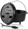 BBQ-Toro Ultimate Dutch Oven mit PRO3+ Beschichtung | 9,0 Liter (DO9U), Topf mit Füßen | bereits eingebrannt - preseasoned mit PRO3+ Verfahren | Gusseisen Kochtopf | Bräter mit Deckelheber