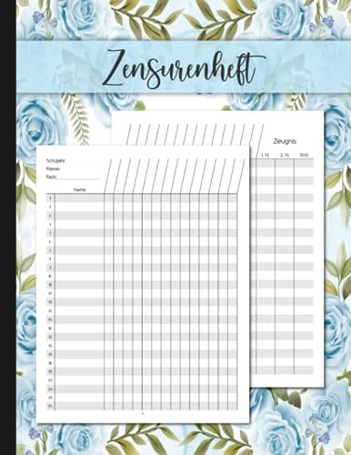 Zensurenheft: Notenbuch für Lehrer (für bis zu 25 Klassen)