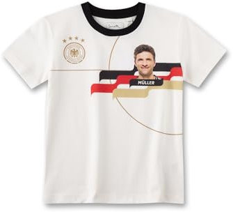 Sanetta DFB-Fanshirt Müller Off-White | Hochwertiges und gemütliches Shirt aus Baumwolle für Mädchen & Jungen. Kinder Bekleidung