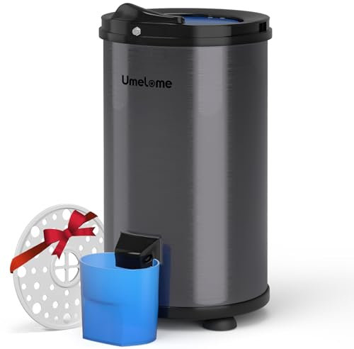 Wäscheschleuder Umelome, 6KG Energy&Power Saving Wäscheschleuder, 2800 RPM Wäscheschleuder, Energieklasse A+++, Schwarz