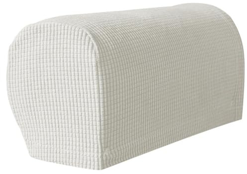 VIOPDER 2 Piezas Fundas para Reposabrazos de Felpa Suave y Elástica, Fundas para Reposabrazos Elásticas para Sillas/Sofás, Fundas para de Sofá,