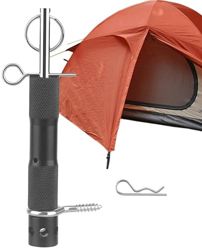 Kit d'alarme de voyage périmètre – Dispositif de déclenchement de sécurité extérieur en aluminium durable avec apprêt de calibre 22 | Système de fil de voyage fiable pour le camping à la ferme ou à la